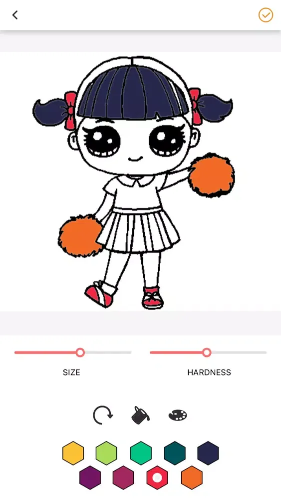 Capturas de tela do dolls coloring book app