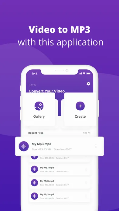 Capturas de pantalla de Video To Mp3 Media Converter