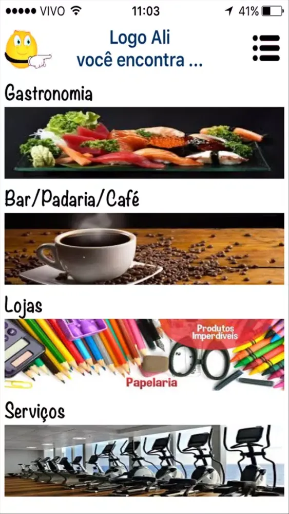 Logo Ali Você Encontra ... Restaurantes, Bares, Padarias, Lojas e Serviços سکرین شاٹس