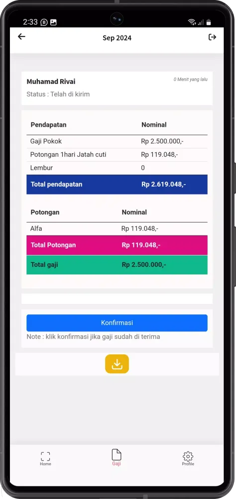 HR dan Kehadiran ION Network स्क्रीनशॉट