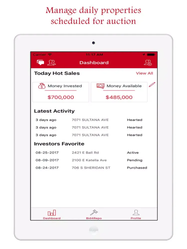 Bid4Repo iPad  سکرین شاٹس