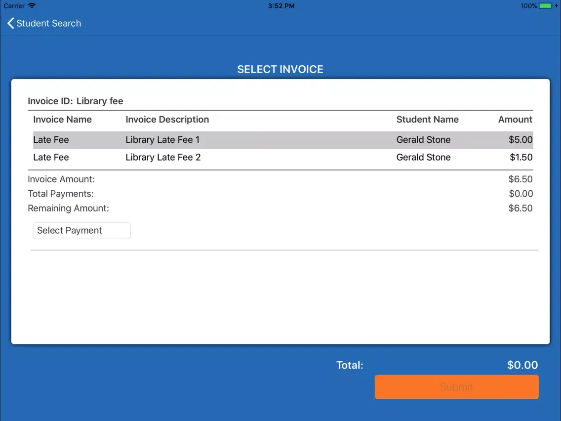 MSB Invoicing iPad  سکرین شاٹس