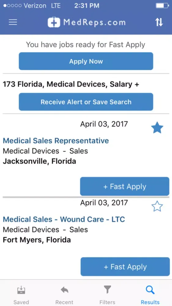 Скриншоты MedReps Search & Apply