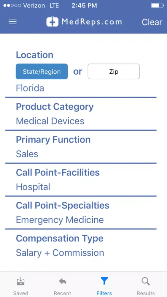 Скриншоты MedReps Search & Apply