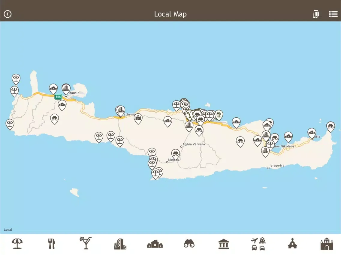 Ảnh chụp màn hình của Resort Candia Maris, Crete iPad 