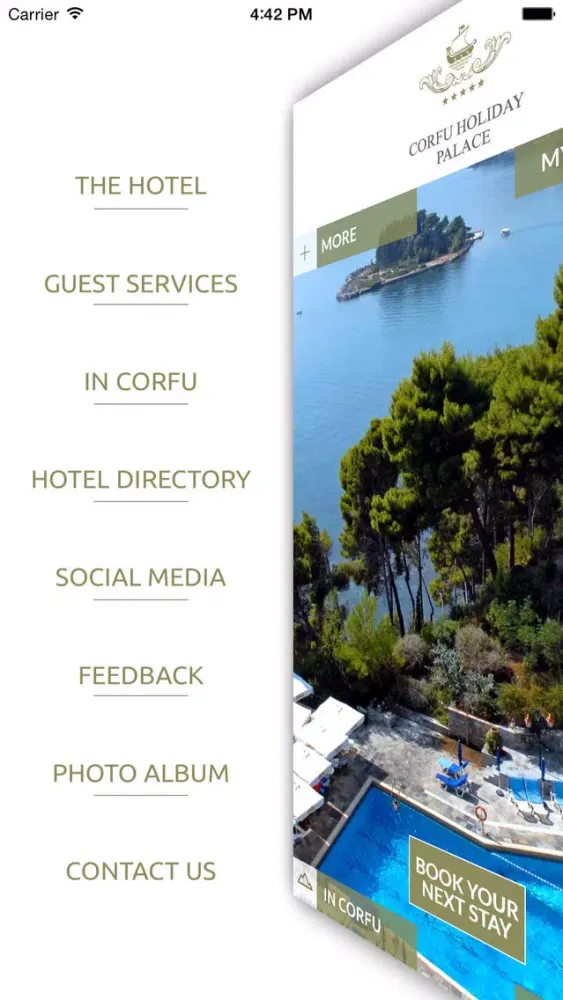 Corfu Holiday Palace Hotel for iPhone स्क्रीनशॉट