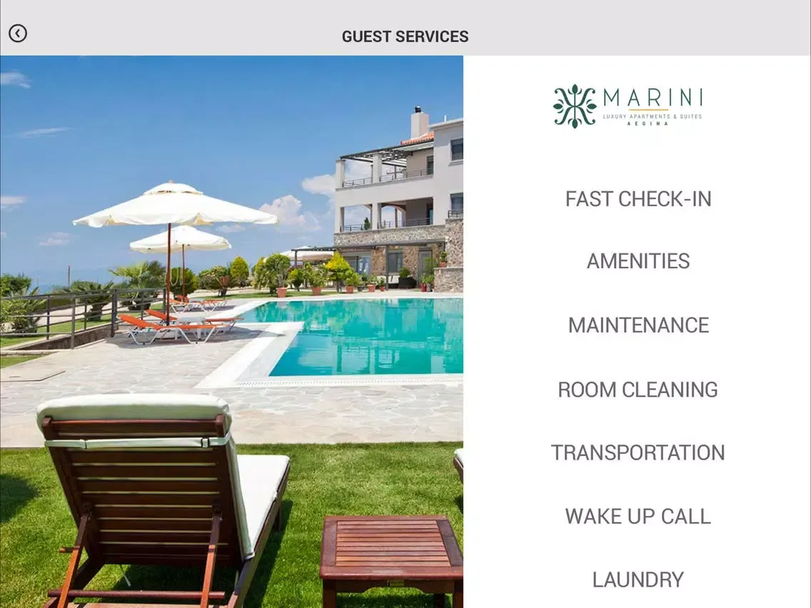 Marini Luxury Apartments & Suites, Aegina iPad 应用截图