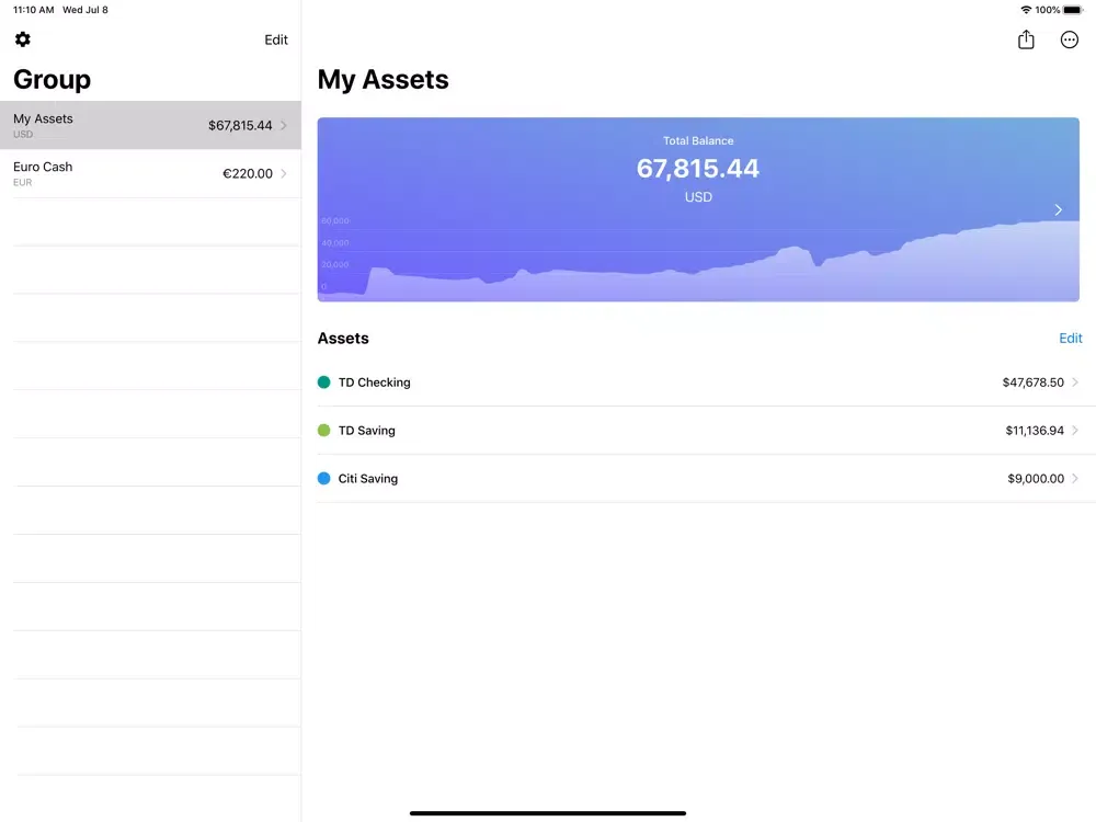 AssetWise iPad  Screenshots