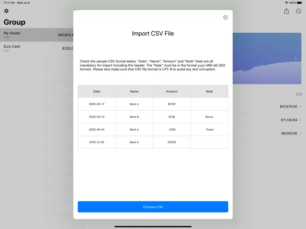 AssetWise iPad  Screenshots