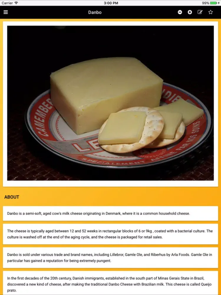 Cheese Types: Varieties of Cheese iPad  スクリーンショット