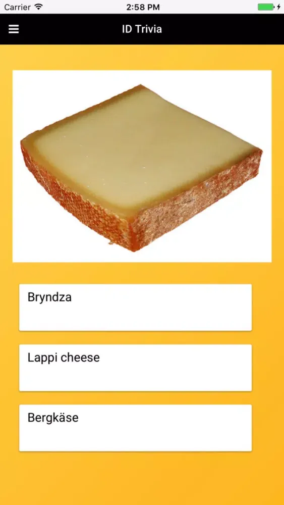 Cheese Types: Varieties of Cheese スクリーンショット