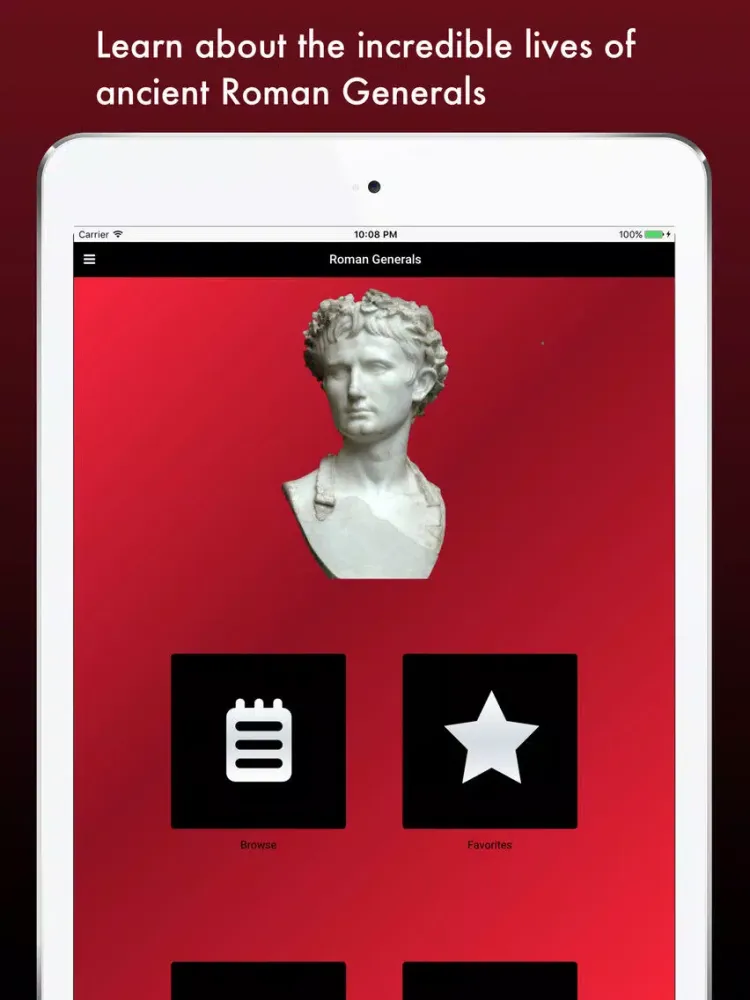 Capturas de tela do Roman Generals: Military Commanders of Rome iPad 