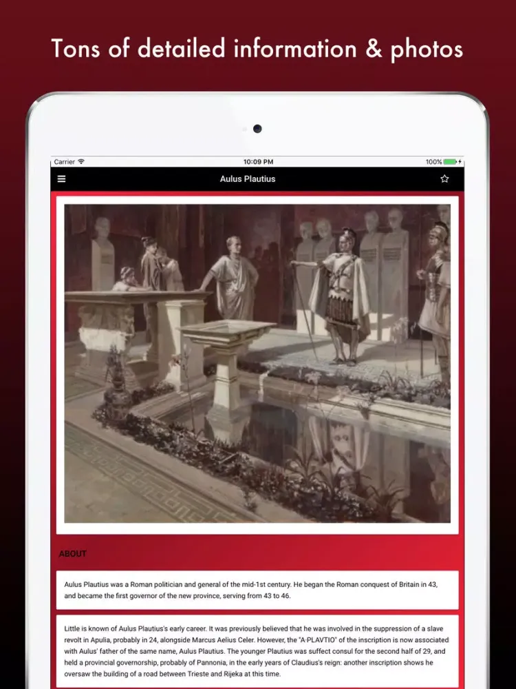 Capturas de tela do Roman Generals: Military Commanders of Rome iPad 
