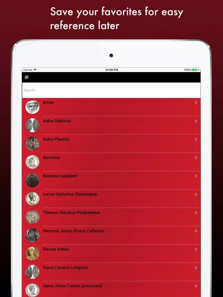 Capturas de tela do Roman Generals: Military Commanders of Rome iPad 