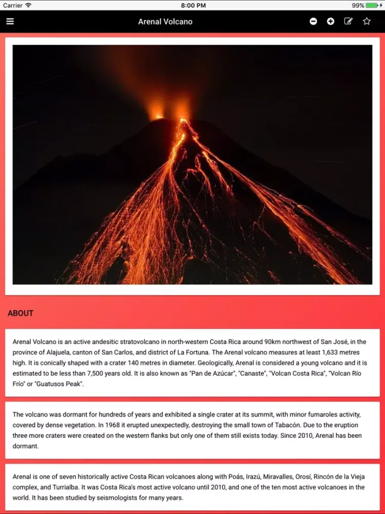 Capturas de pantalla de Volcanoes: Tempests of the Earth iPad 