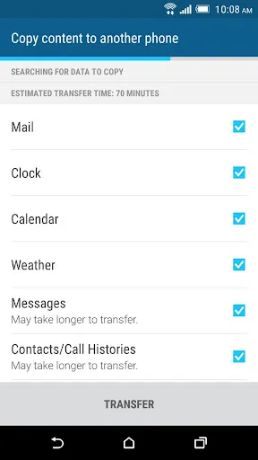 HTC Transfer Tool Screenshots