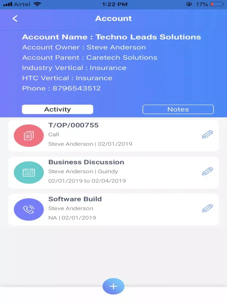 HTC Salesoffice iPad  স্ক্রিনশট