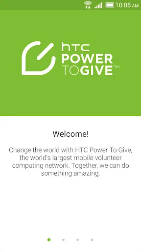 Capturas de pantalla de HTC Power To Give