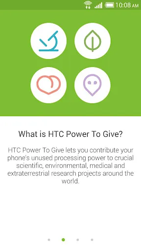 Capturas de pantalla de HTC Power To Give