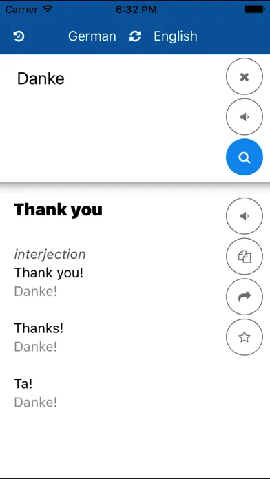 German English Translate Screenshots