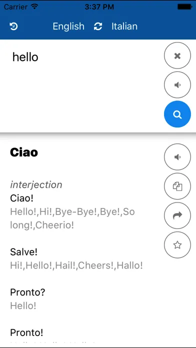 Italian English Translator Screenshots