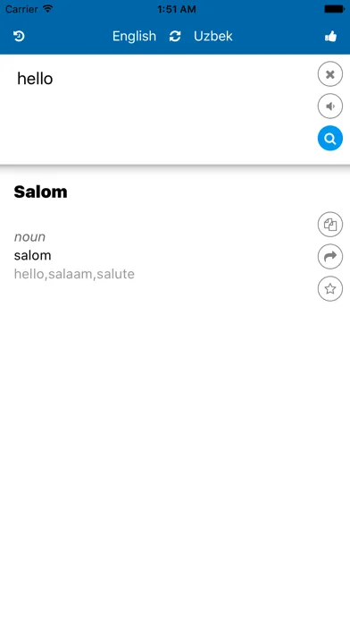 Zrzuty ekranu Uzbek English Translator
