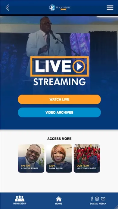 Zrzuty ekranu Holy Temple COGIC (HTCOGIC)
