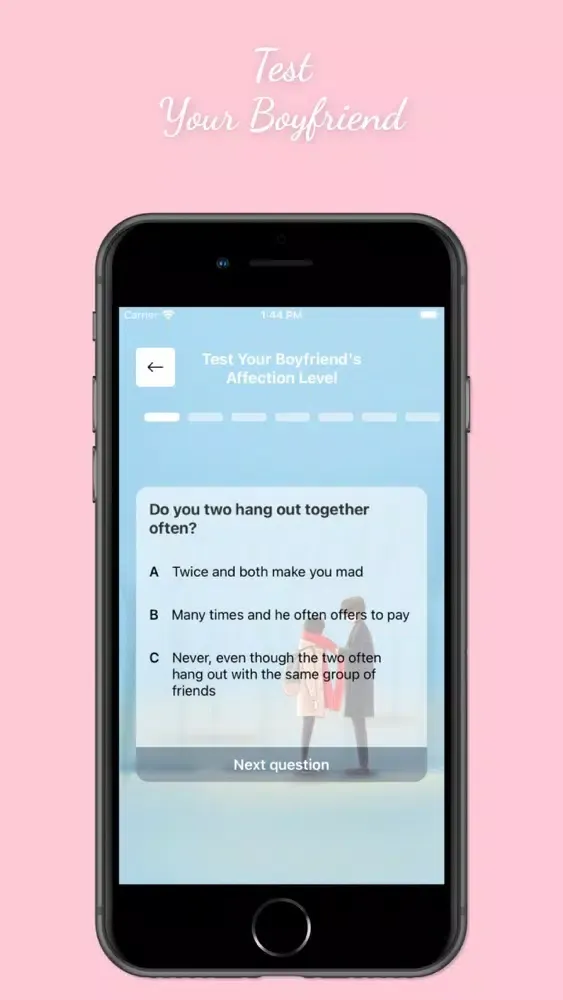 Ảnh chụp màn hình của Love Tester - Game Love Quiz