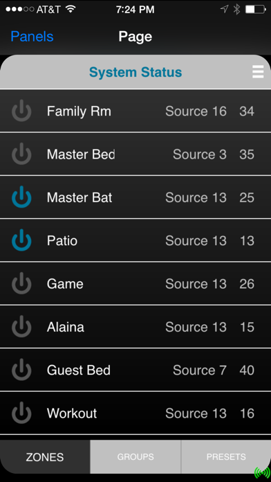 Tangkapan layar Valet Home Control