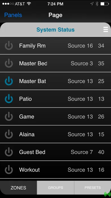 ภาพหน้าจอของ Valet Home Control