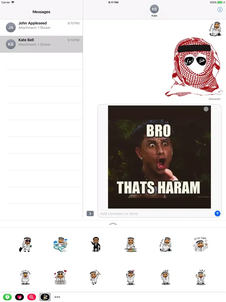 Khaliji saudi stickers iPad  스크린샷