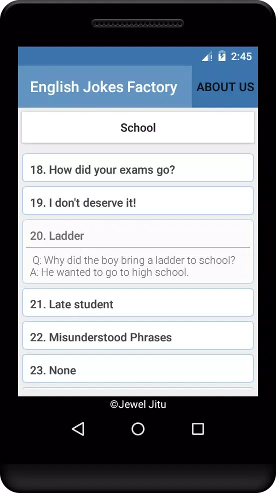 Screenshot di English Jokes Factory