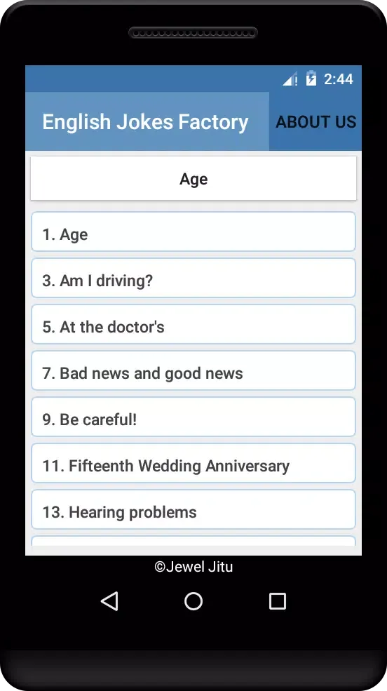 Screenshot di English Jokes Factory