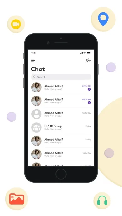 Capturas de tela do Eyenak Chat