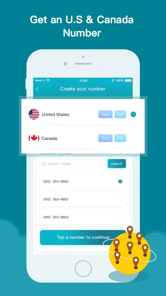 Phone number line : Text+Call Screenshots