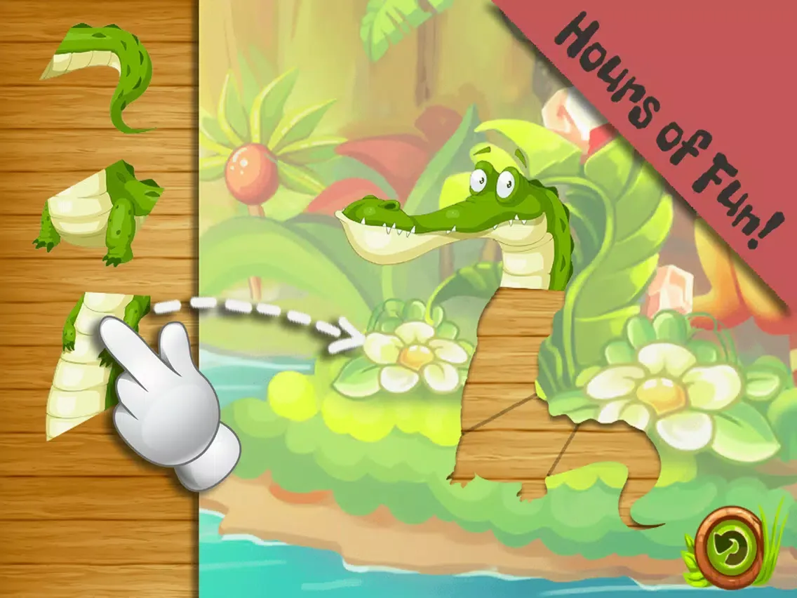 Animals Puzzle for kids and toddlers free iPad  Screenshots