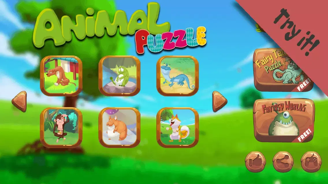 Animals Puzzle for kids and toddlers free Screenshots