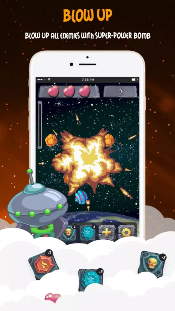 Ảnh chụp màn hình của Space Smasher: Kill Invaders