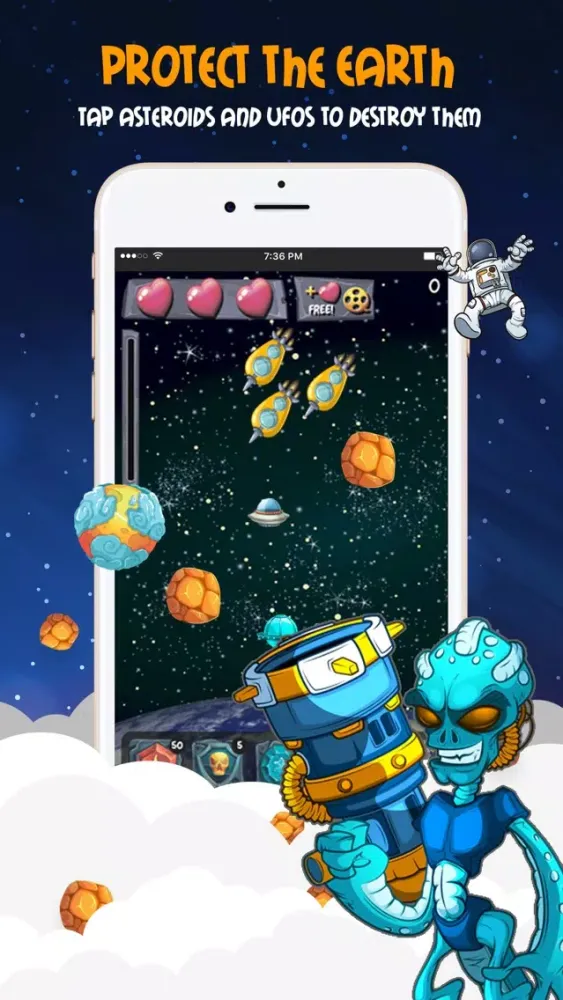 Ảnh chụp màn hình của Space Smasher: Kill Invaders