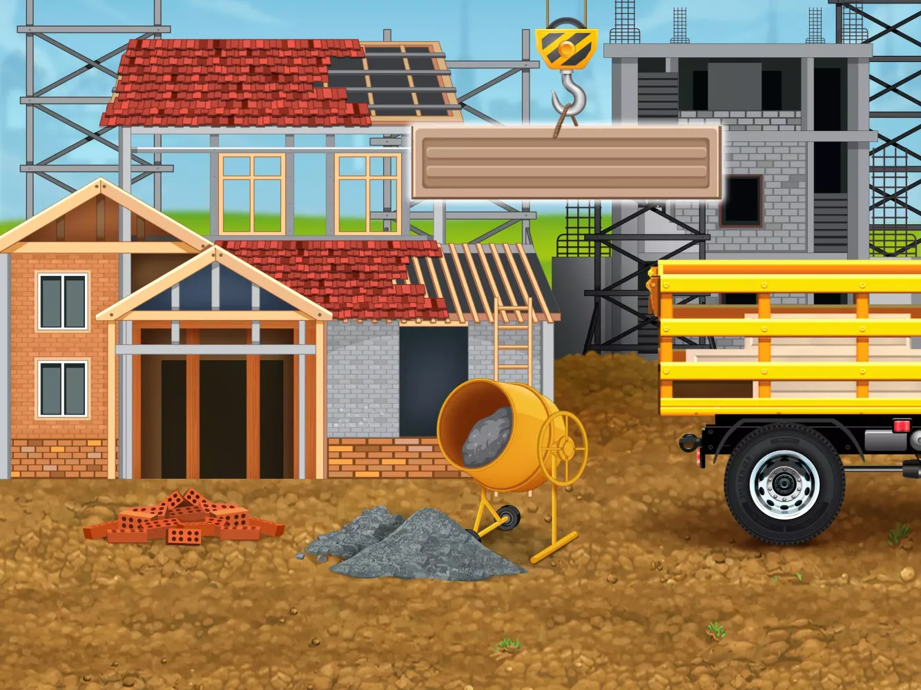 Construction Games Build House Screenshots