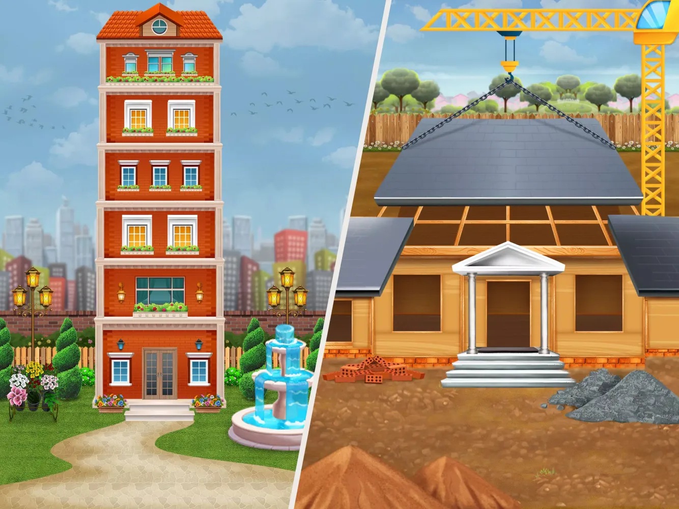 Construction Games Build House Screenshots