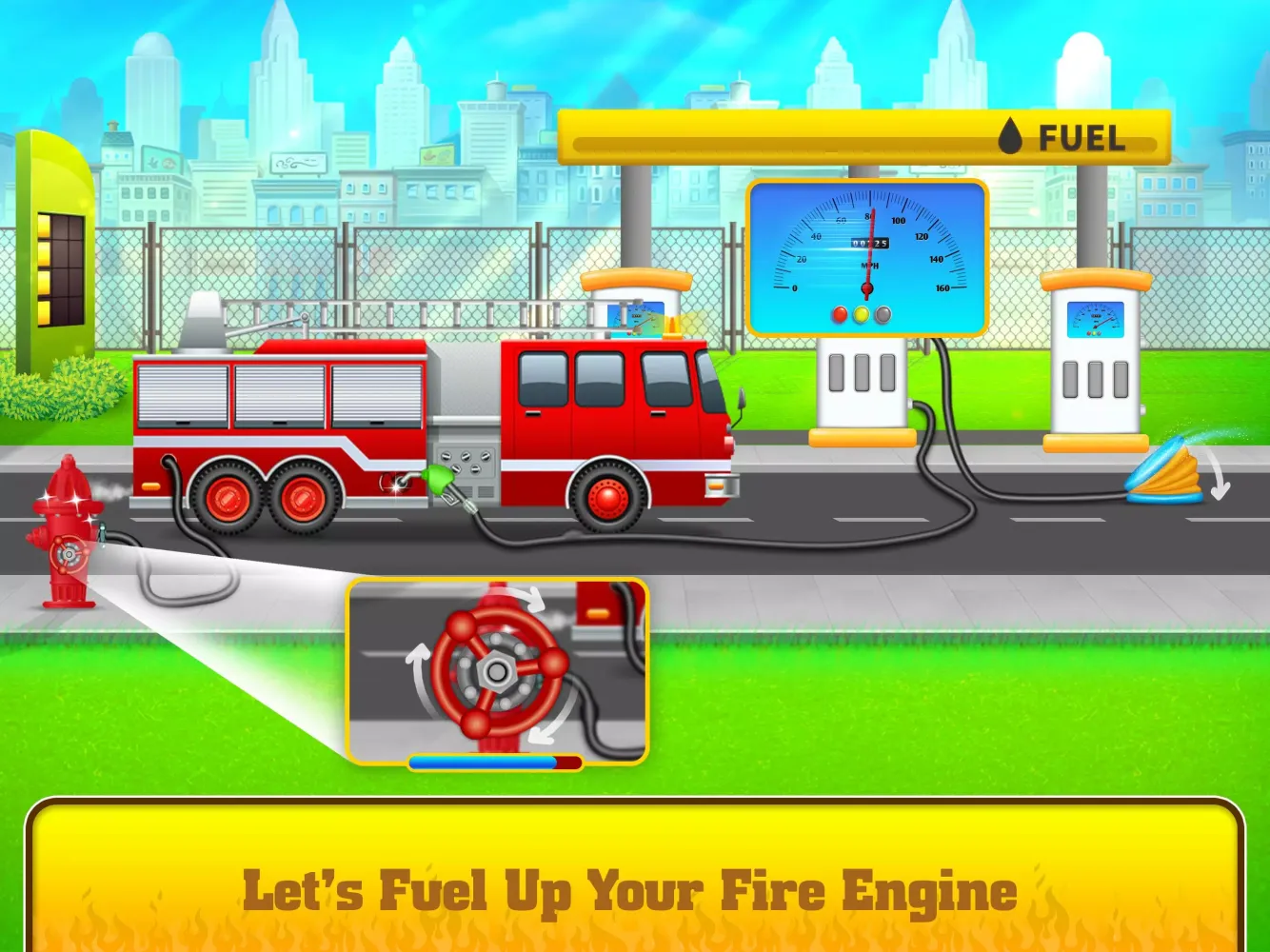 Ảnh chụp màn hình của Firefighter Rescue Fire Truck