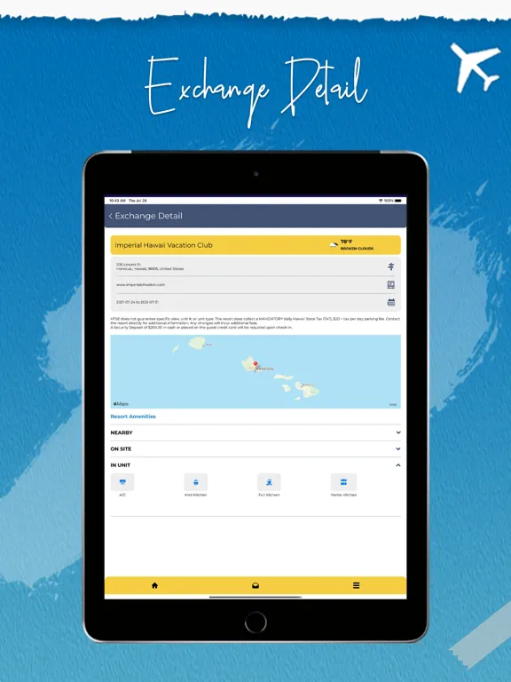 Capturas de tela do Hawaii Time Share Exchange iPad 