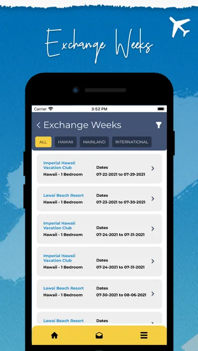 Capturas de tela do Hawaii Time Share Exchange