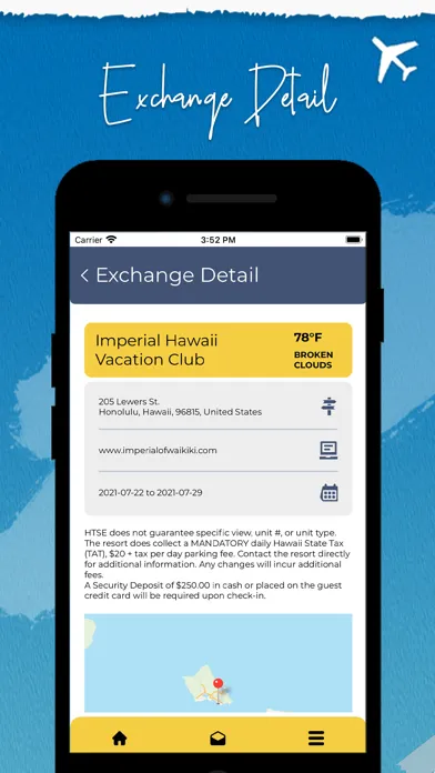 Capturas de tela do Hawaii Time Share Exchange