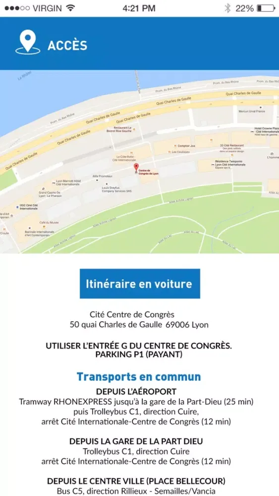 Captures d'écran de Congès AER