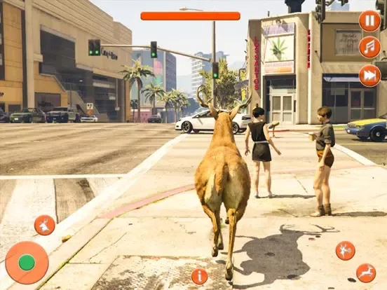 Crazy Deer Simulator Gangster iPad  Screenshots