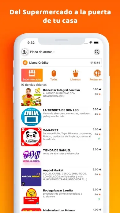 Tangkapan layar Llamafood - App de Delivery
