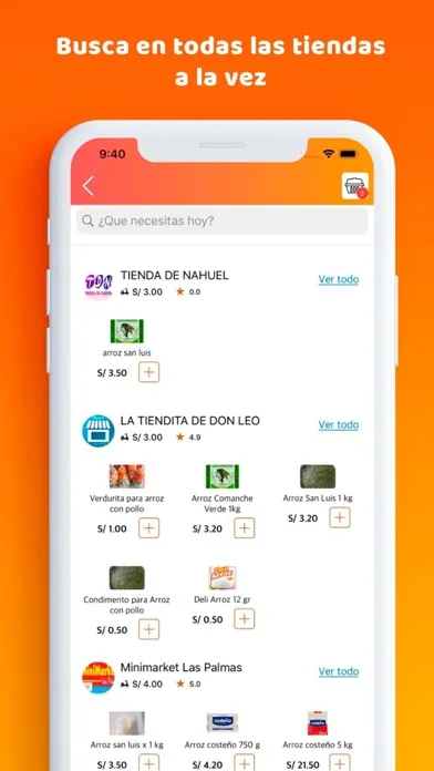 Tangkapan layar Llamafood - App de Delivery