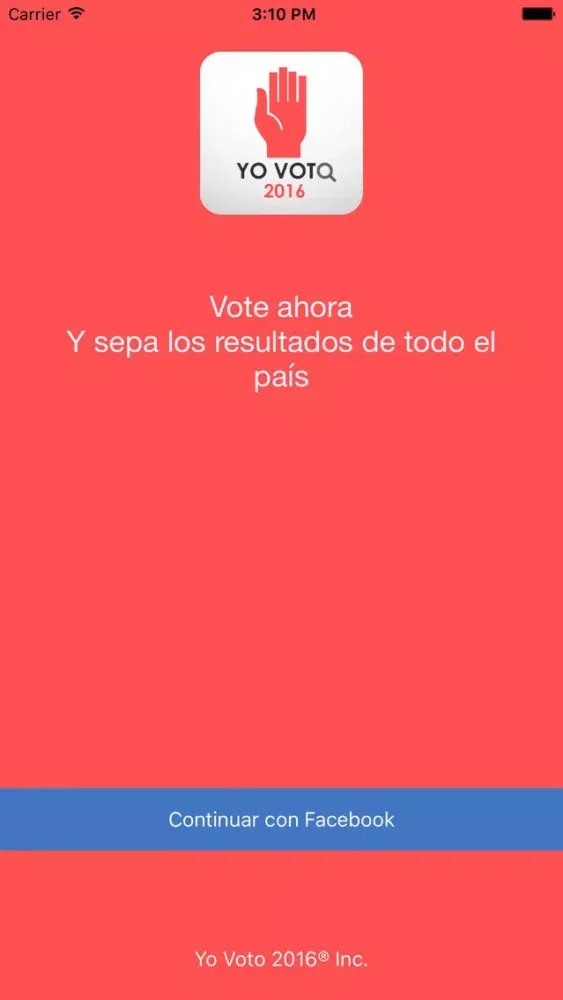 Screenshot di Yo Voto 2016